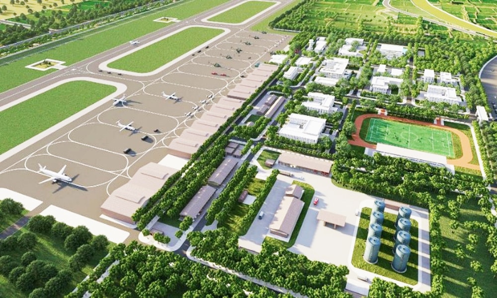 Phối cảnh Cảng hàng không quốc tế Gia Bình. Nguồn ảnh: Cục Hàng không Việt Nam.