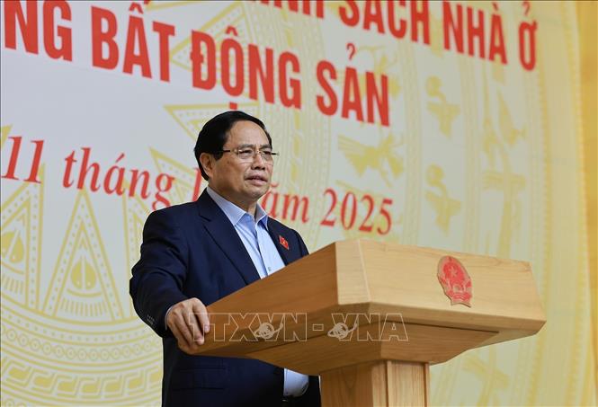 Thủ tướng Phạm Minh Chính kết luận phiên họp. Ảnh: Dương Giang/TTXVN