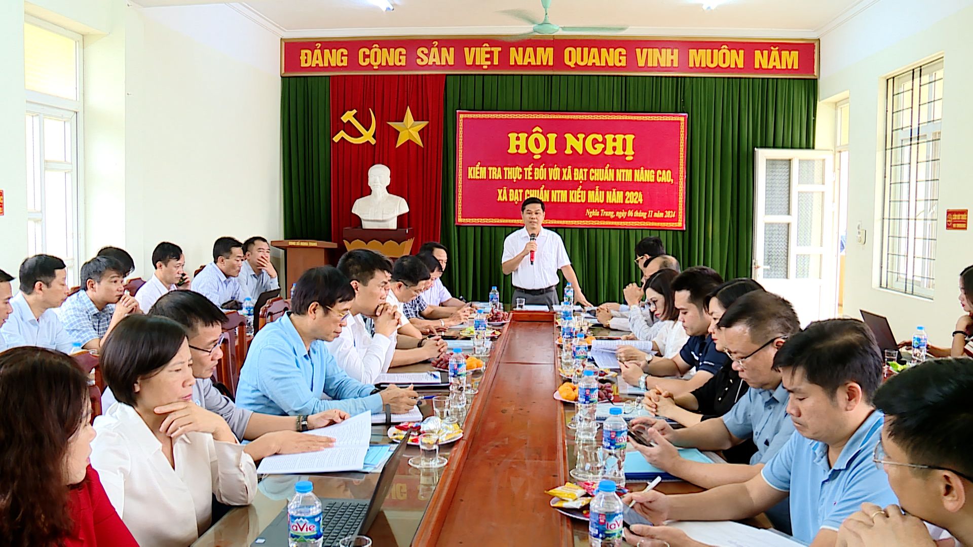 Hội nghị kiểm tra thực tế xã đạt chuẩn nông thôn mới nâng cao năm 2024