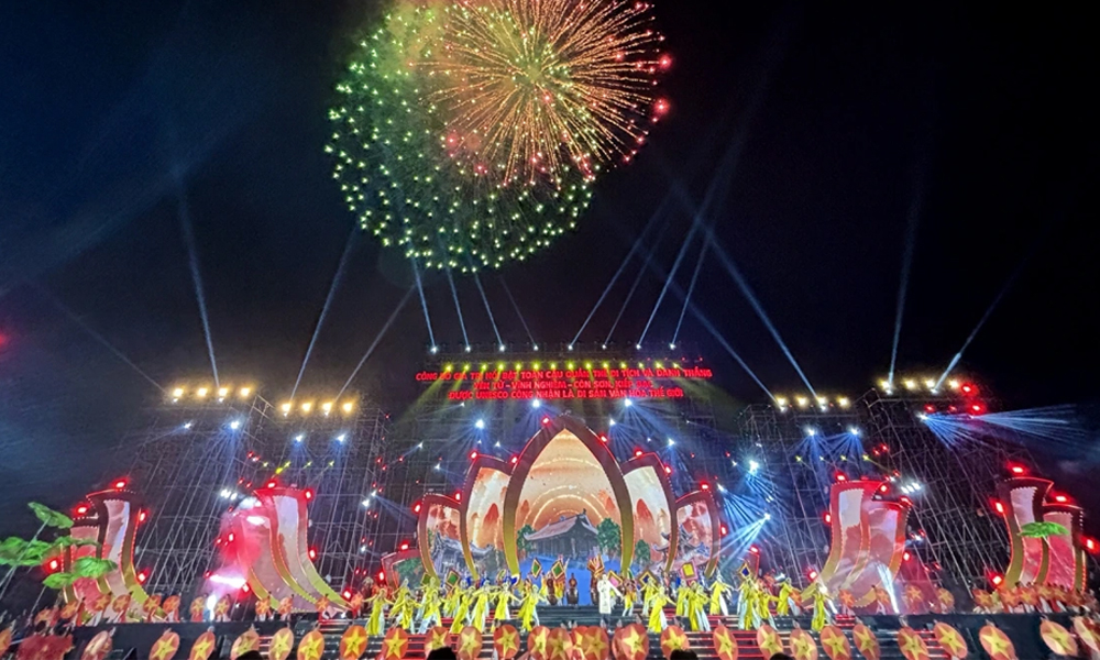 Lễ công bố giá trị nổi bật toàn cầu của Di sản Văn hóa Thế giới Yên Tử - Vĩnh Nghiêm - Côn Sơn, Kiếp Bạc đêm 17/8.