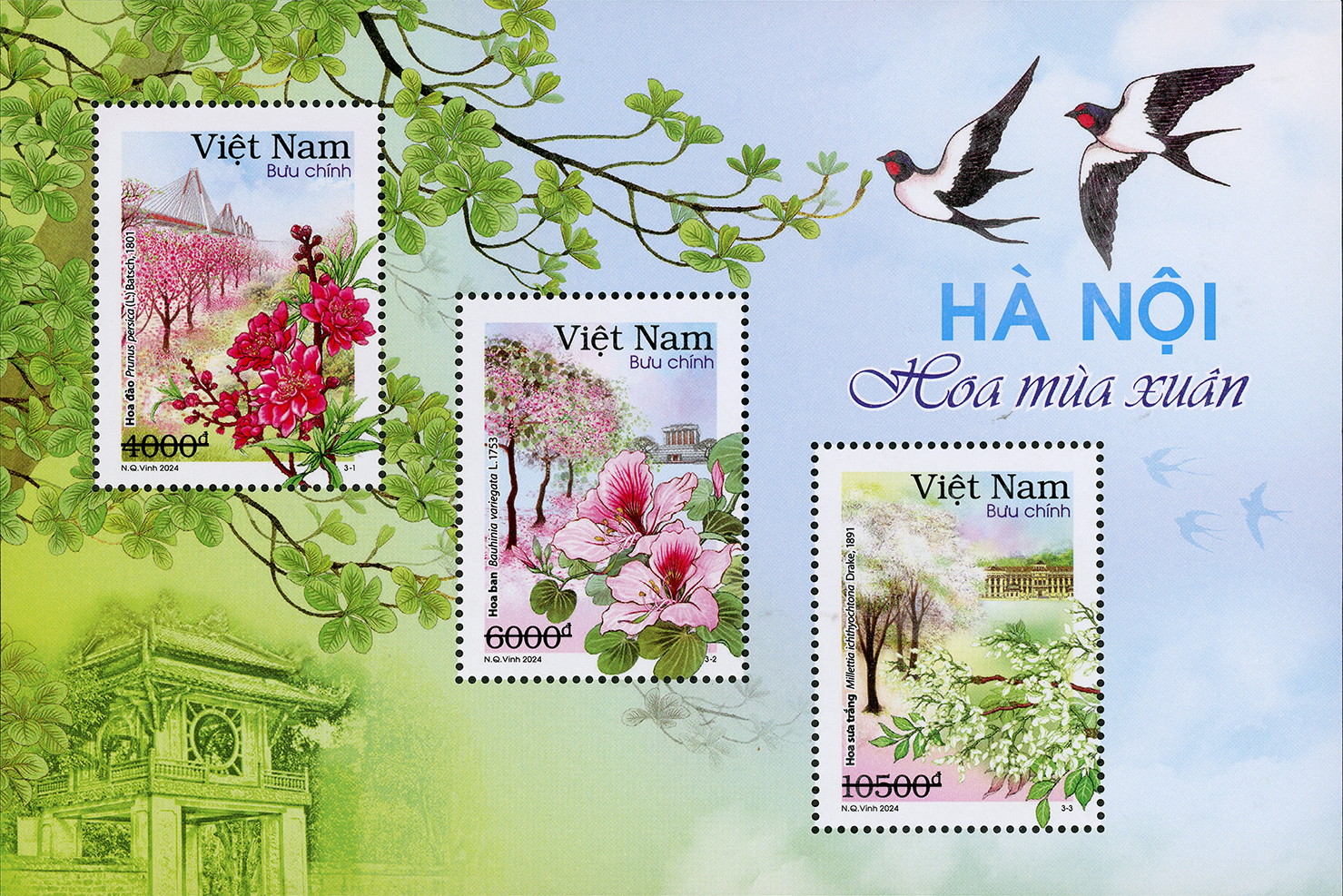 Bộ tem được giới thiệu.