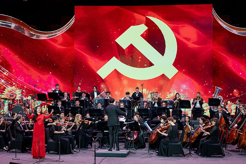 Nhiều nghệ sĩ nổi tiếng sẽ tham gia biểu diễn trong Chương trình nghệ thuật “Đảng trong mùa xuân đại thắng”. Ảnh: Công an nhân dân