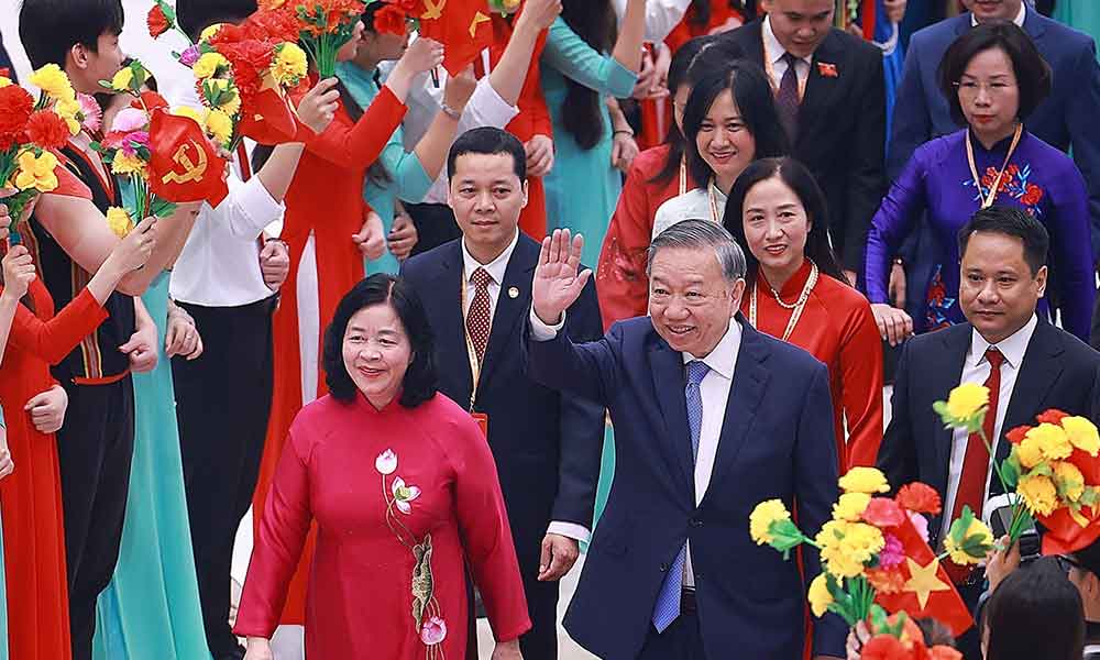 
Tổng Bí thư, Chủ tịch nước Tô Lâm đến dự Đại hội.
