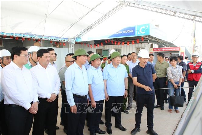 Phó thủ tướng Thường trực Phạm Gia Túc kiểm tra Dự án Cảng hàng không quốc tế Gia Bình.