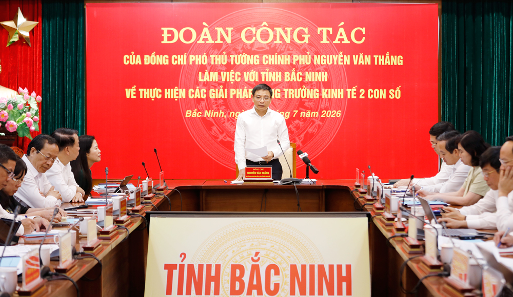 Phó Thủ tướng Chính phủ Nguyễn Văn Thắng phát biểu chỉ đạo.