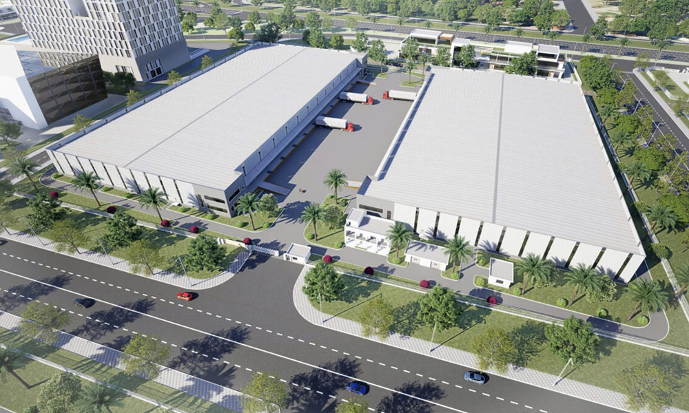 Một góc Trung tâm Logistics quốc tế Bắc Giang.