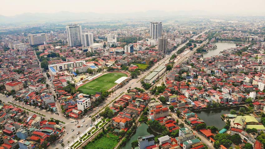 
Một góc Trung tâm phường Bắc Giang.