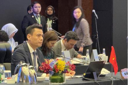 Thứ trưởng Đặng Hoàng Giang tại hội nghị. Ảnh: Viên Luyến/TTXVN