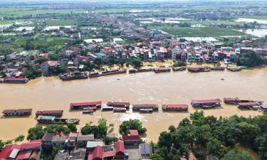 Do ảnh hưởng của hoàn lưu bão số 11, lũ trên sông Cầu có khả năng xuất hiện, đạt cấp báo động 2 đến báo động 3. Ảnh tư liệu.