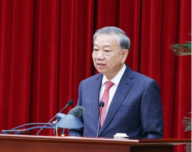 

Tổng Bí thư Tô Lâm phát biểu bế mạc Hội nghị.