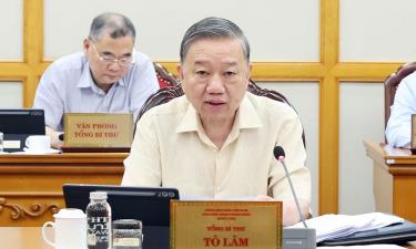 Tổng Bí thư Tô Lâm chủ trì cuộc họp.