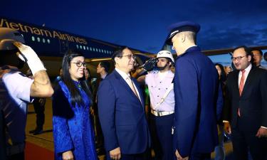 Thủ tướng Phạm Minh Chính và Phu nhân đến Rio de Janeiro, bắt đầu chuyến tham dự Hội nghị Thượng đỉnh Nhóm các nền kinh tế mới nổi (BRICS) mở rộng năm 2025.