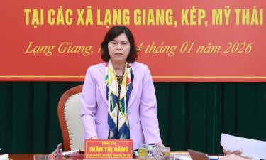 Đồng chí Trần Thị Hằng kết luận hội nghị.