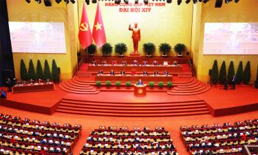 Quang cảnh phiên khai mạc Đại hội XIV của Đảng. Ảnh: Phương Hoa