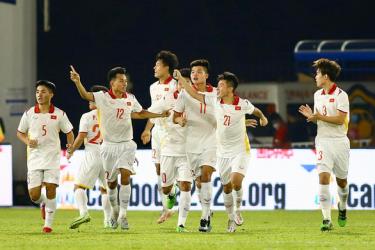 U23 Việt Nam đã có trận đấu hoàn toàn áo đảo U23 Singapore. Ảnh: vff.org.vn