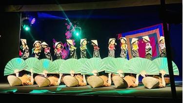 Chương trình rối “Âm vang đồng quê” của Nhà hát Múa rối Việt Nam dành cho du khách sau khi du lịch mở cửa trở lại. (Ảnh: nhandan.vn)