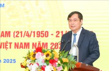 Đồng chí Phan Xuân Thủy, Phó trưởng Ban Tuyên giáo và Dân vận Trung ương phát biểu. Ảnh: TTXVN