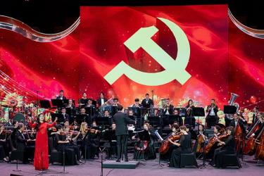 Nhiều nghệ sĩ nổi tiếng sẽ tham gia biểu diễn trong Chương trình nghệ thuật “Đảng trong mùa xuân đại thắng”. Ảnh: Công an nhân dân