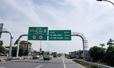 Tuyến đường Hà Nội-Bắc Giang.