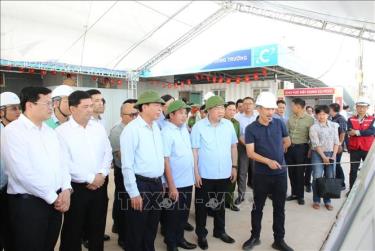 Phó thủ tướng Thường trực Phạm Gia Túc kiểm tra Dự án Cảng hàng không quốc tế Gia Bình.