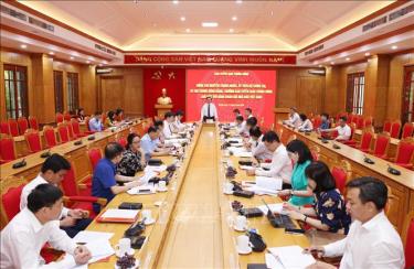 Trưởng Ban Tuyên giáo Trung ương Nguyễn Trọng Nghĩa phát biểu tại buổi làm việc với Đảng đoàn Hội Nhà báo Việt Nam. Ảnh: Phương Hoa/TTXVN