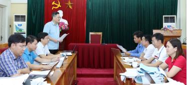 Đoàn công tác của BTV Tỉnh ủy kiểm tra việc thực hiện Nghị quyết số 109 tại huyện Việt Yên.