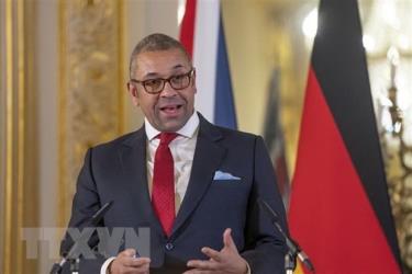 Ngoại trưởng Anh James Cleverly. (Ảnh: AFP/TTXVN)
