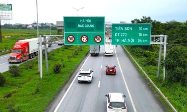 Quốc lộ 1 đoạn qua tỉnh Bắc Ninh.