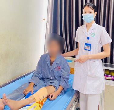 Sau phẫu thuật, sức khỏe của bệnh nhân P dần ổn định.