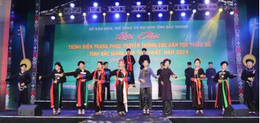 Một phần dự thi của huyện Lục Nam.