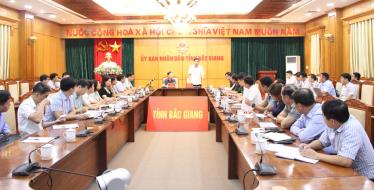 Quang cảnh tại điểm cầu UBND tỉnh.